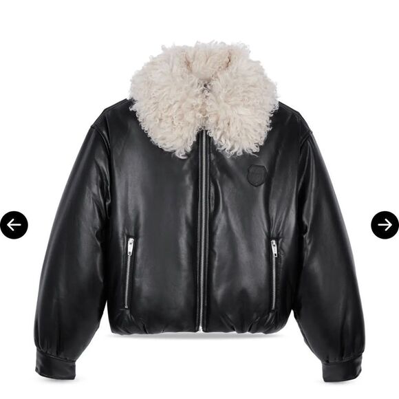 The Kooples Jackets & Blazers - $715 THE KOOPLES Faux Leather Puffer Jacket NWT LARGE